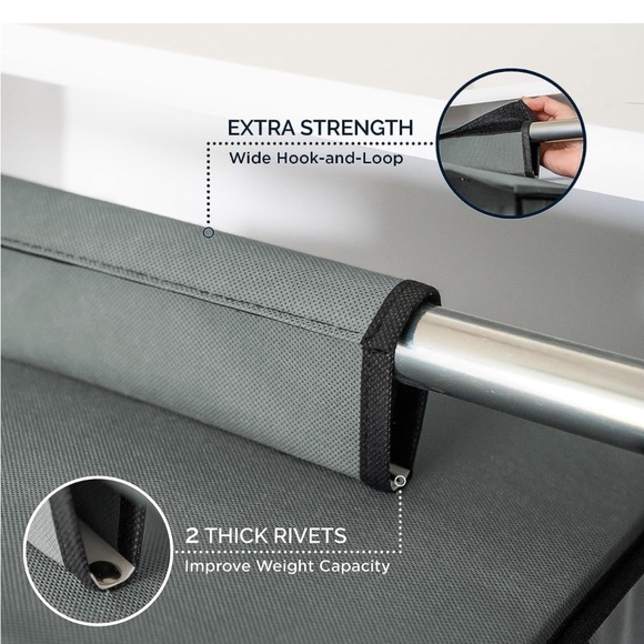 SMIRLY 6 Shelf Hanging Closet Organizer with Drawers - Picture 4 of 8